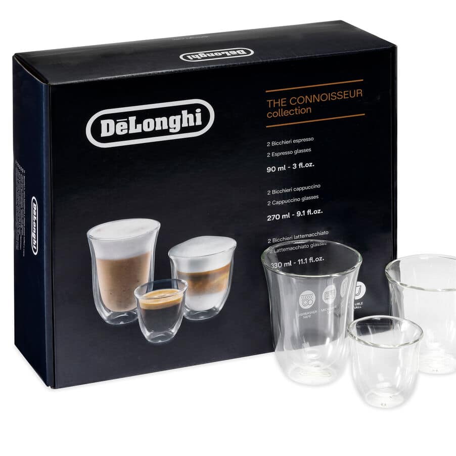 Espresso Cups Set Of 2, Insulated Espresso Shot Glass 4.3 OZ, Clear Glass  Expresso Coffee Cup with Handle, Borosilicate Espresso Accessories, Small  Coffee Cups for Espresso Machine, Tea Cup