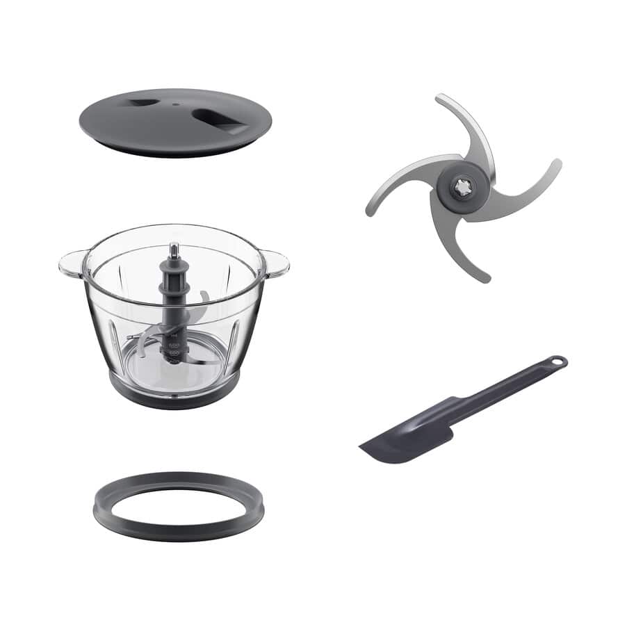 Gifts under 200, Picadora Easy Chop+ com taça de vidro CHP62.400SI, 0W22710002, Prateado