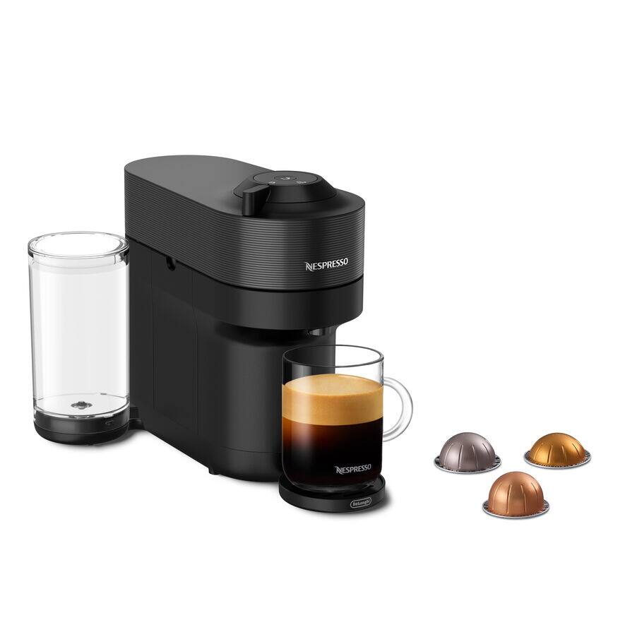  Nespresso Vertuo Pop+ Coffee and Espresso Machine by De'Longhi, Liquorice Black  Right