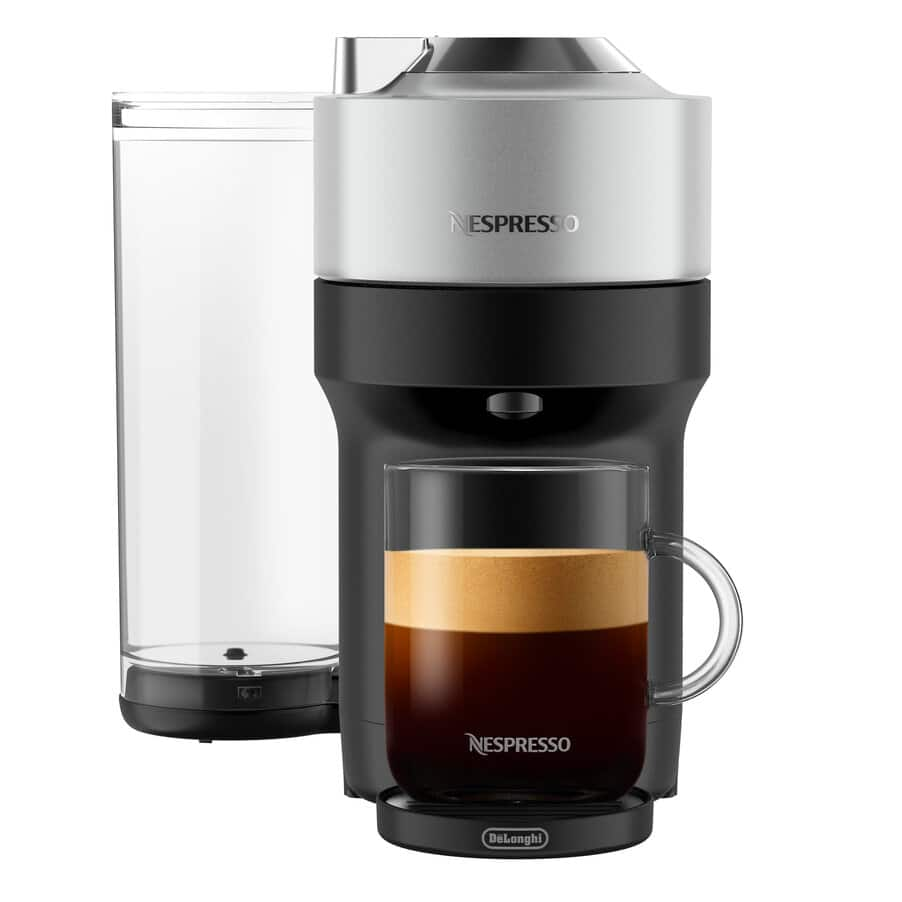 Photos - Coffee Maker De'Longhi Nespresso Vertuo Pop+ Deluxe by  with Aeroccino Silver 