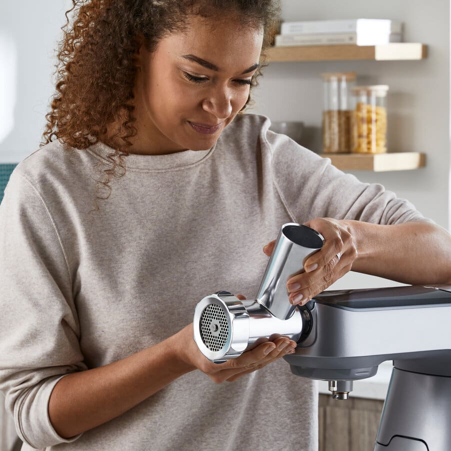 Acessórios de preparação de alimentos, Acessório Picador de carne KAX950ME, AW20011012, Prateado