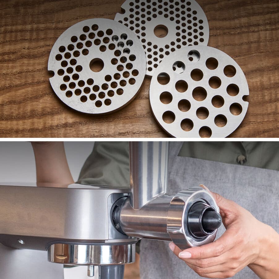 Acessórios de preparação de alimentos, Acessório Picador de carne KAX950ME, AW20011012, Prateado