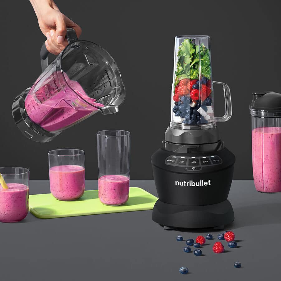 Vsi veliki mešalniki, nutribullet® Full Size Blender Combo, 0C22300068, Mat črna
