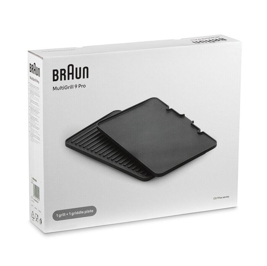 Placas adicionais, Set of grill + griddle plates for MutiGrill 9 Pro, undefined, Não especificado