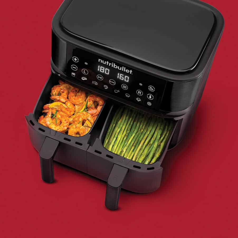 Air Fryer, nutribullet® Twin Drawer Air Fryer, 0C12500003, Negro