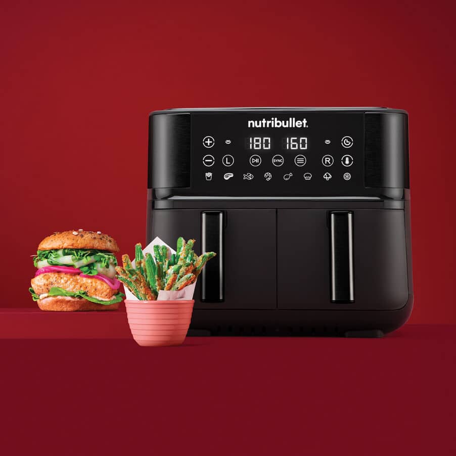 Air Fryer, nutribullet® Twin Drawer Air Fryer, 0C12500003, Negro