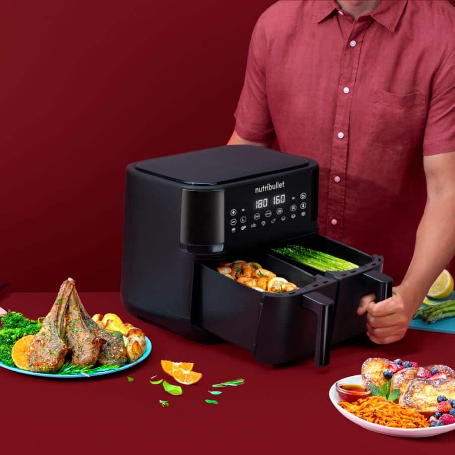 Air Fryer, nutribullet® Twin Drawer Air Fryer, 0C12500003, Negro