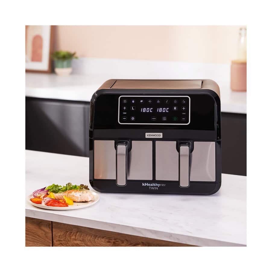Airfryers, kHealthy Fry TWIN Air Fryer HFM20.000MB, 00C462400KEDE, undefined