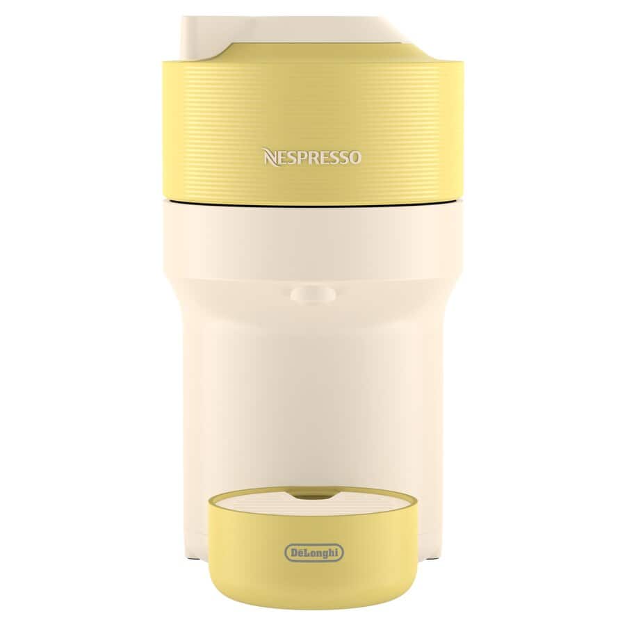 Nespresso Coffee Machines, Vertuo Pop Nespresso Capsule Coffee Machine Value Pack Bundle Lemon Yellow, AU0132194067, undefined