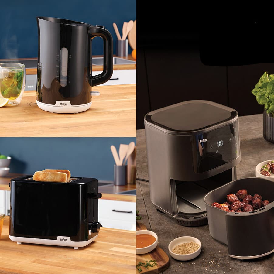 Hot airfryers, Kitchen Kickstarter Value Pack with Kettle, Toaster, Air Fryer Included, undefined, undefined
