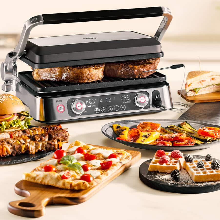 MultiGrill 9 and 9 Pro, undefined, undefined, Stal nierdzewna / czarny