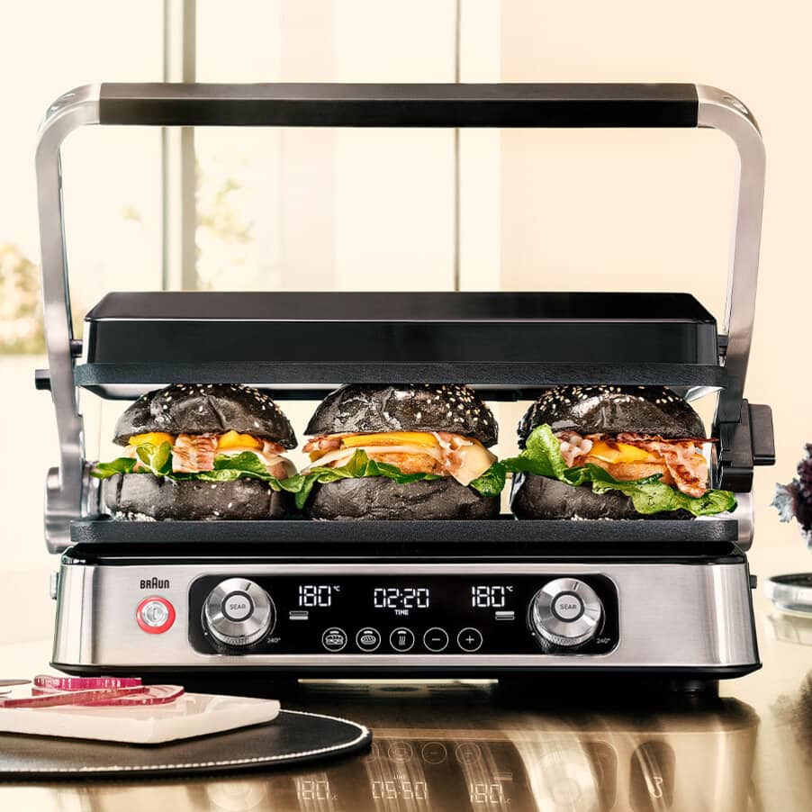 MultiGrill 9 and 9 Pro, undefined, undefined, Stal nierdzewna / czarny