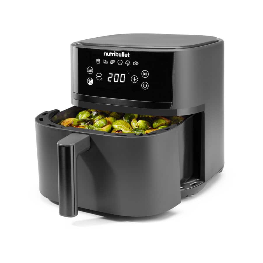 Air Fryer, nutribullet® CrispLite 6L Air Fryer, 0C12500005, Temno siva