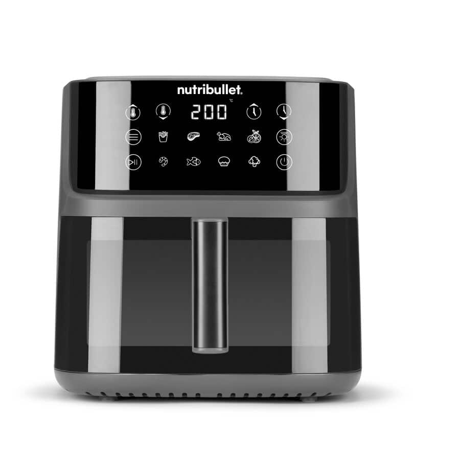 Air Fryer, nutribullet® CrispLite Vision 8L Air Fryer, 0C12500004, Temno siva
