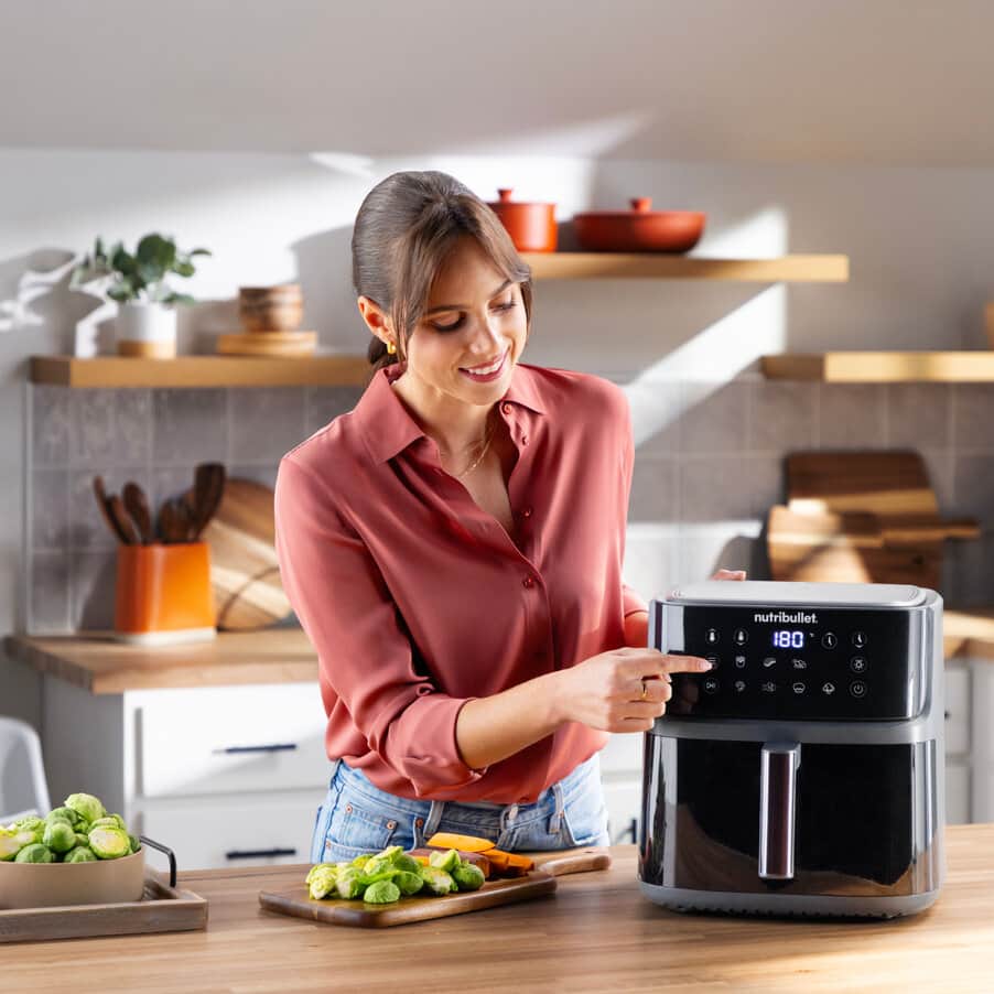 Air Fryer, nutribullet® CrispLite Vision 8L Air Fryer, 0C12500004, Temno siva
