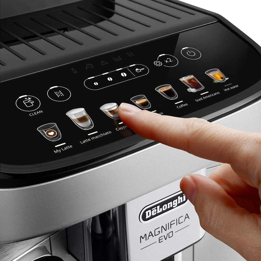 Magnifica Evo, Magnifica Evo Automatic coffee maker ECAM290.85.SBX EX:1, 0132250149, Fekete ezüst