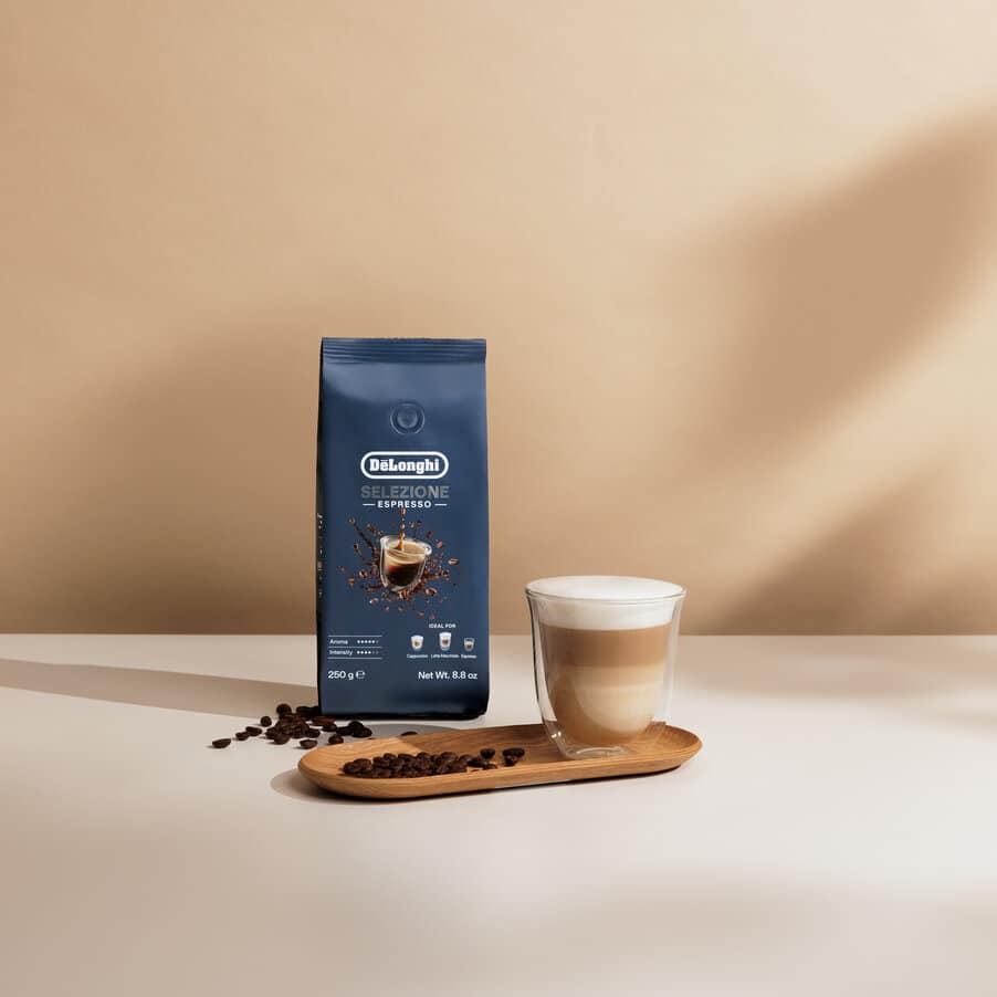 Grains de cafè, DLSC601 Café en grains Selezione, 70 % Arabica 30 % Robusta, 250 g, AS00000172, Bleu