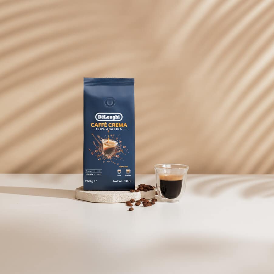 Grains de cafè, DLSC602 Café en grains Caffè Crema, 100 % Arabica, 250 g, AS00000173, Bleu