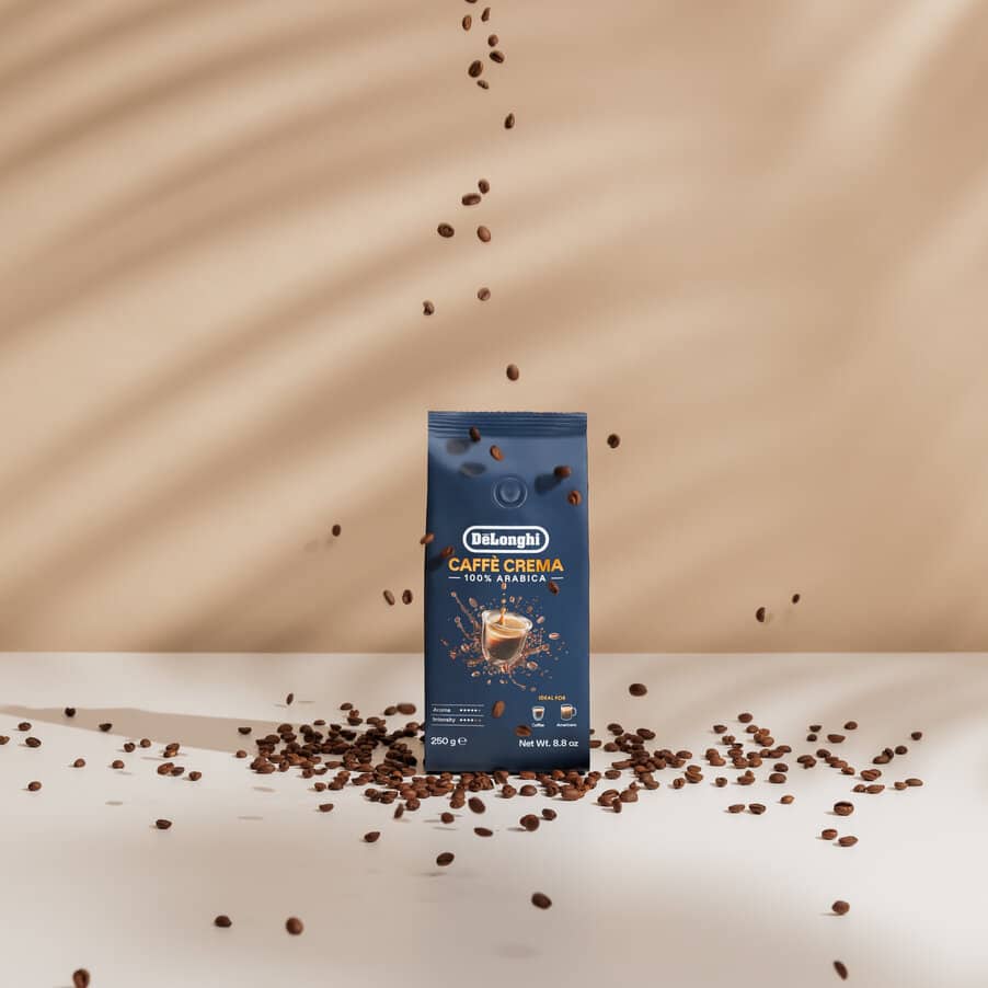 Grains de cafè, DLSC602 Café en grains Caffè Crema, 100 % Arabica, 250 g, AS00000173, Bleu