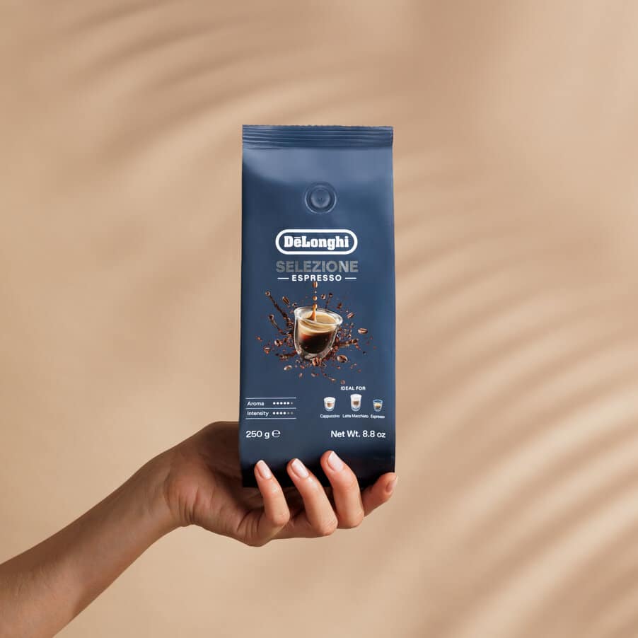 Grains de cafè, DLSC601 Café en grains Selezione, 70 % Arabica 30 % Robusta, 250 g, AS00000172, Bleu