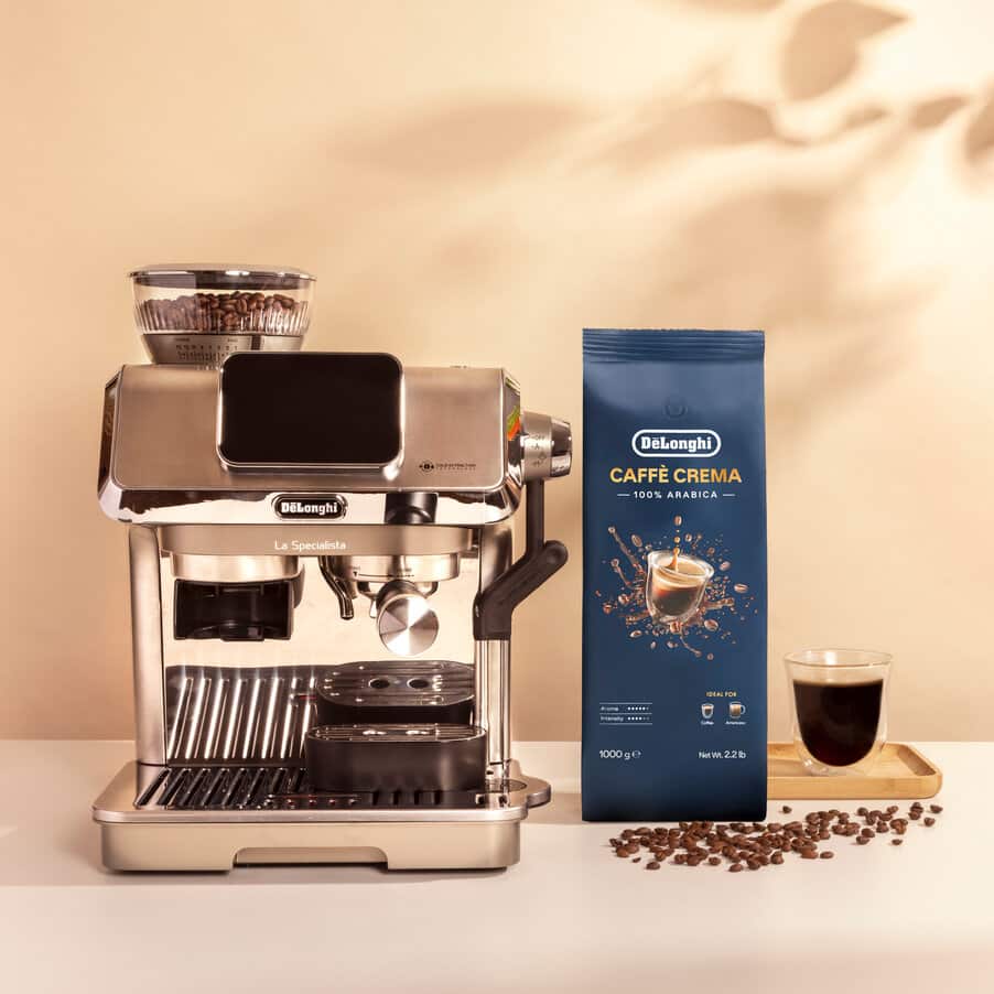 Grains de cafè, DLSC618 Café en grains Caffè Crema, 100 % Arabica, 1 kg, AS00001151, Non spécifié