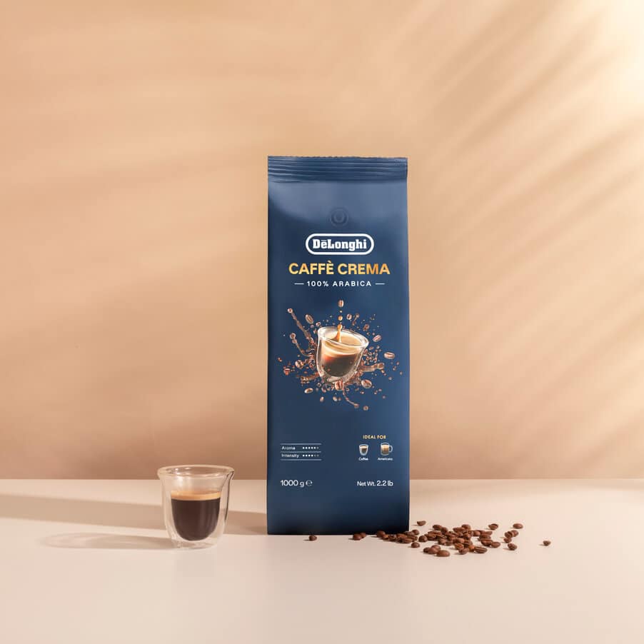 Grains de cafè, DLSC618 Café en grains Caffè Crema, 100 % Arabica, 1 kg, AS00001151, Non spécifié
