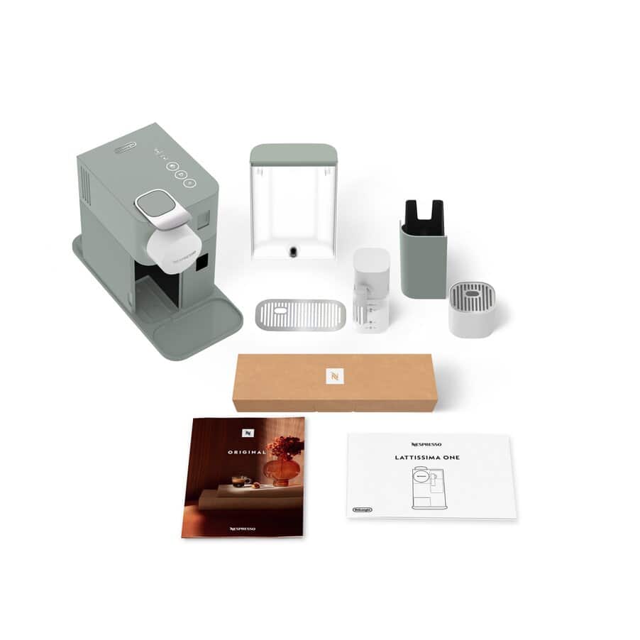 Lattissima One, Lattissima One Nespresso Capsule Coffee Machine Green, undefined, Green