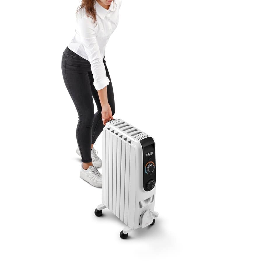 Dragon Easytronic, Dragon5 Easytronic 1500W Oil Column Heater with Electronic Thermostat, undefined, White