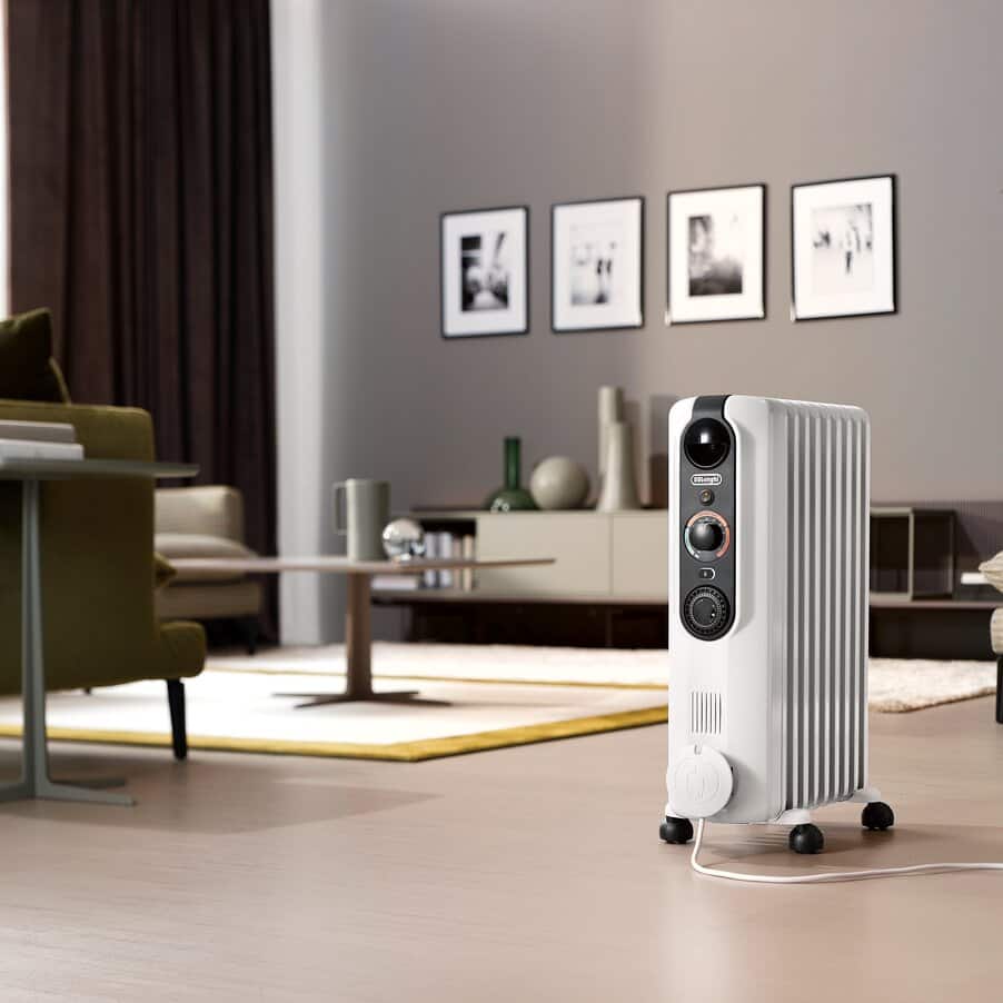 RadiaS, Radia S Easytronic 2000W Oil Column Heater with Electronic Controls, undefined, White