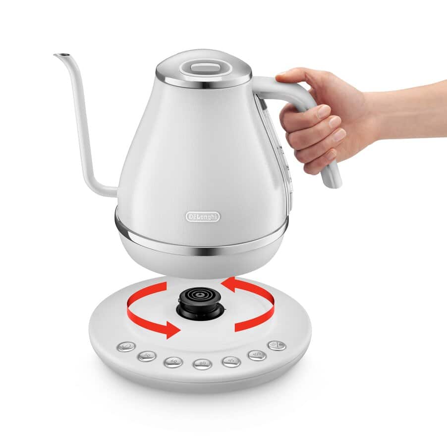 アイコナ, アイコナ 温度設定機能付き電気カフェケトル ピースフルホワイト, undefined, undefined
