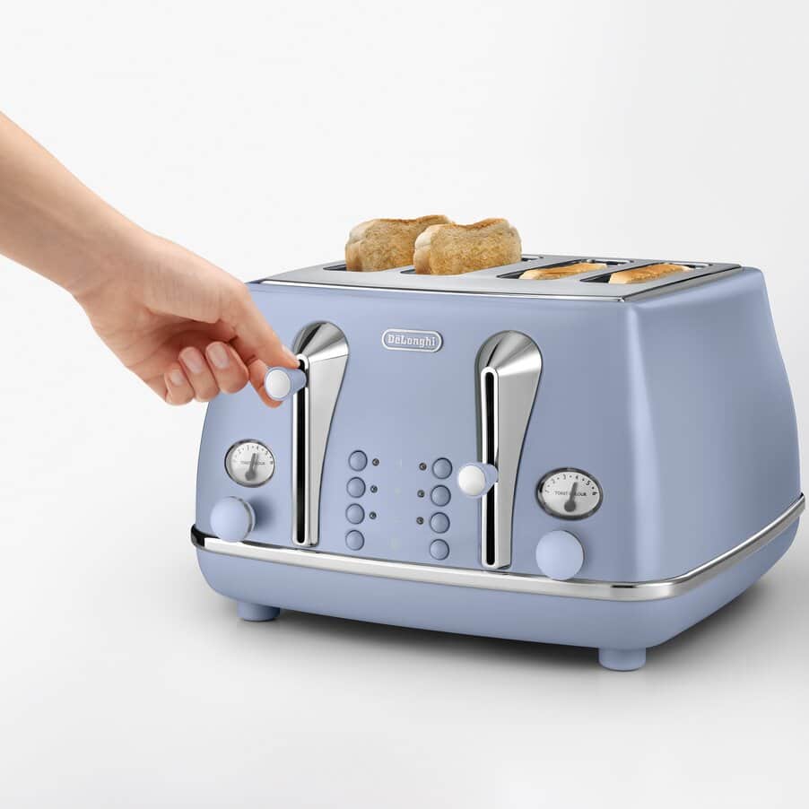 Icona toasters, Icona Capitals 4 Slice Toaster Light Blue, undefined, Pink