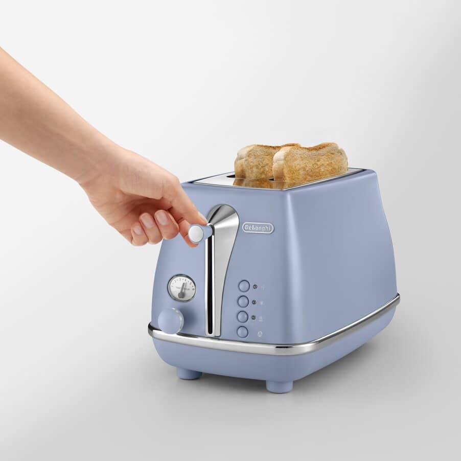 Icona Capitals toasters, Icona Capitals 2 Slice Toaster Light Blue, undefined, Pink