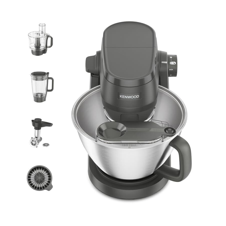 Multitasker, Multi Tasker Stand Mixer Grey with Food Processor, Blender & Mincer, undefined, undefined