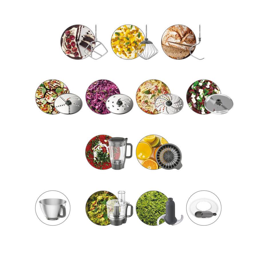 Multitasker, Multi Tasker Stand Mixer Grey With Blender & Food Processor, undefined, undefined