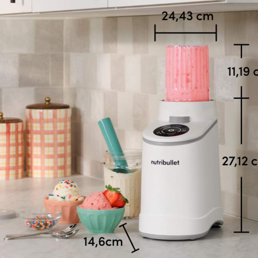 Sorbetière, nutribullet® Chill™ – Machine à desserts glacés, undefined, Blanc mat