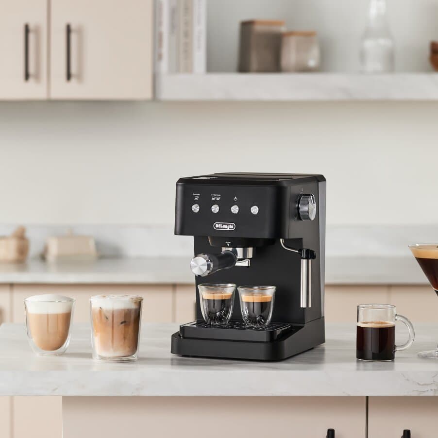 undefined, Classic Matte Black Espresso Machine, undefined, Black
