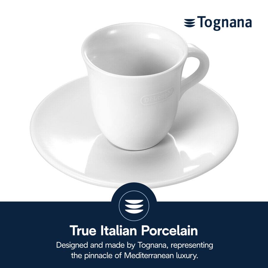 Coffee cups and glasses, Tasses à espresso en porcelaine, undefined, Blanc