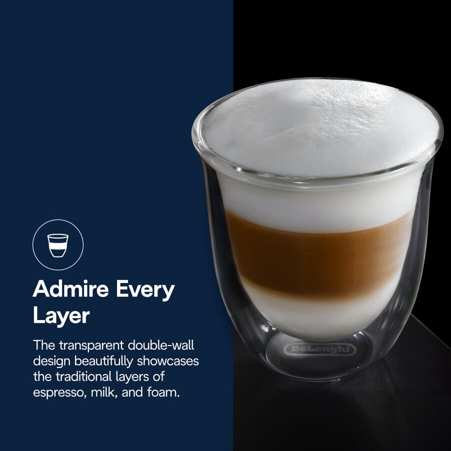 Chávenas e copos de café, A coleção cappuccino, 270ml, conjunto de 6 copos de parede dupla, undefined, Não especificado
