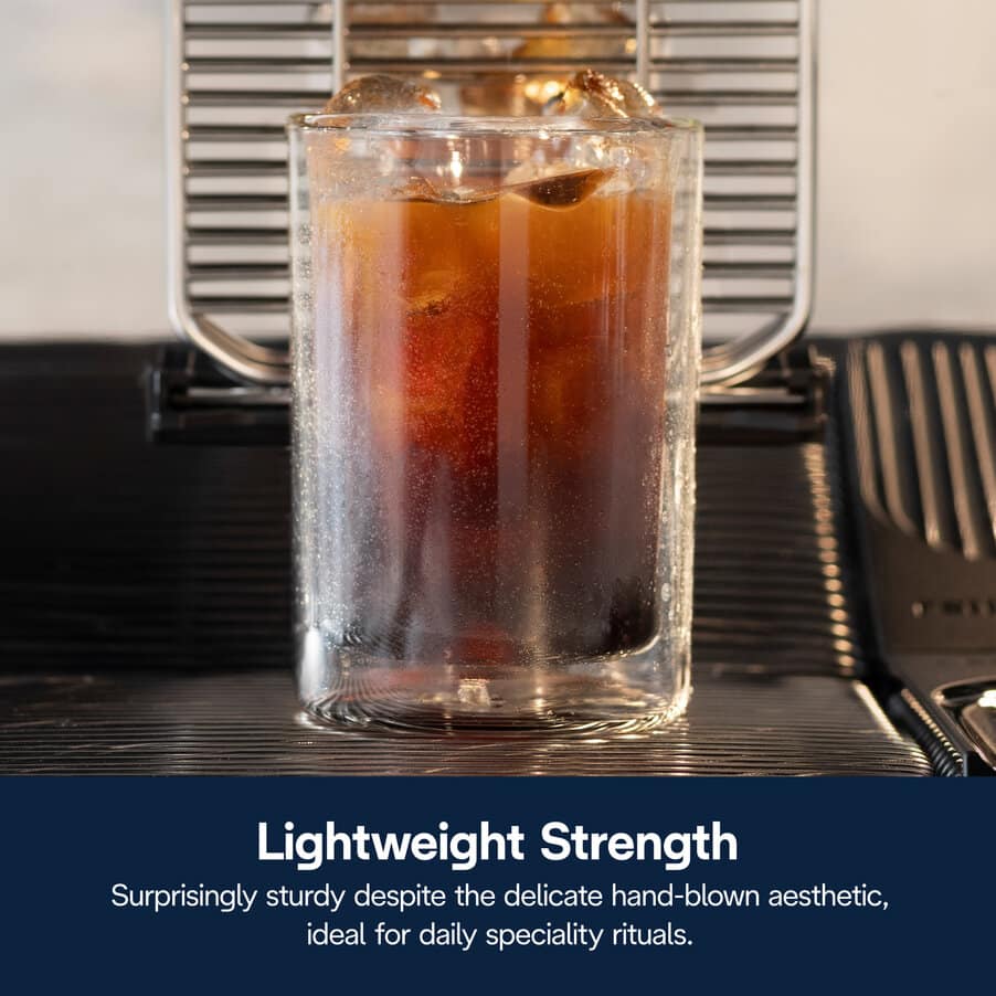 Tazze e bicchieri da caffè, Bicchieri Cold Brew in vetro a doppia parete, 220 ml, set di 2, undefined, Non specificato