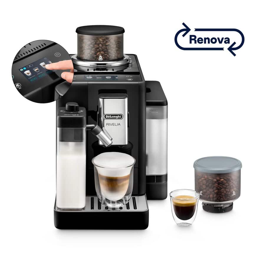 Refurbished volledig automatische espressomachines, Rivelia Onyx Black, undefined, Zwart