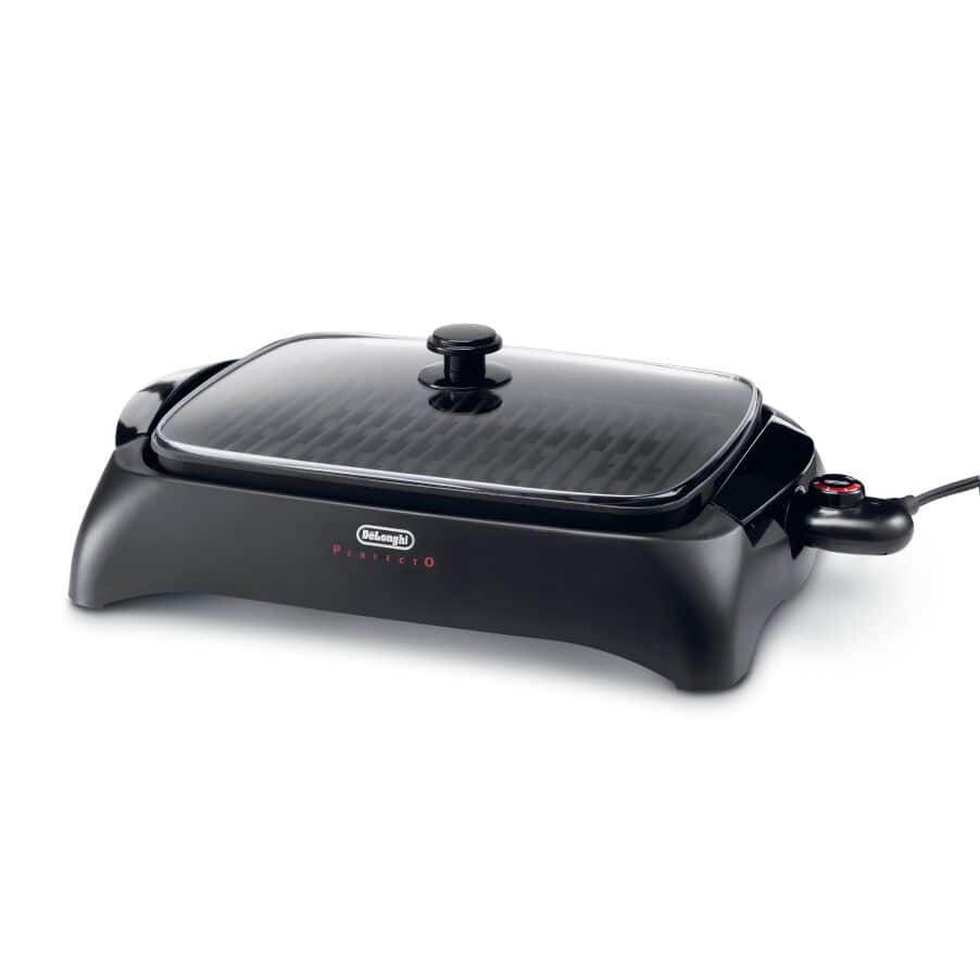 DeLonghi 2-in-1 Reversible 140 sq. in. Stainless Steel Indoor Grill with  Non-Stick Surface BGR50 - The Home Depot