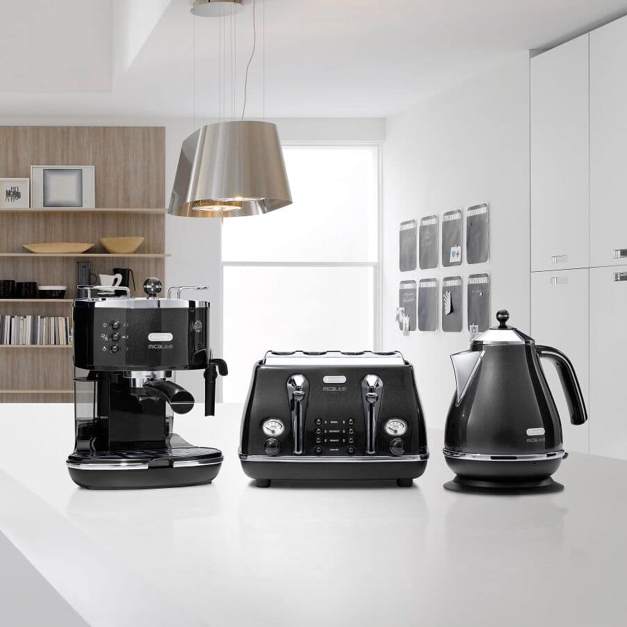 undefined, Icona Micalite 4 slice Black Toaster, undefined, Black