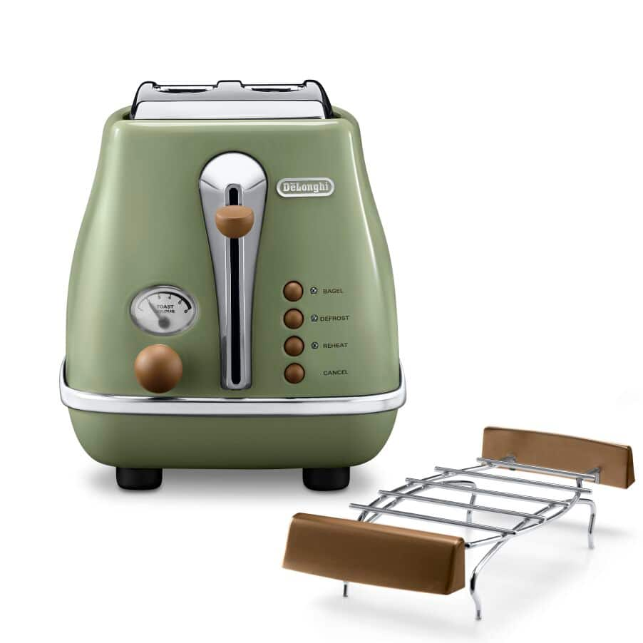 Delonghi Toaster CTOV 4003gr.   Green kitchen  accessories, Green kitchen appliances, Sage green kitchen